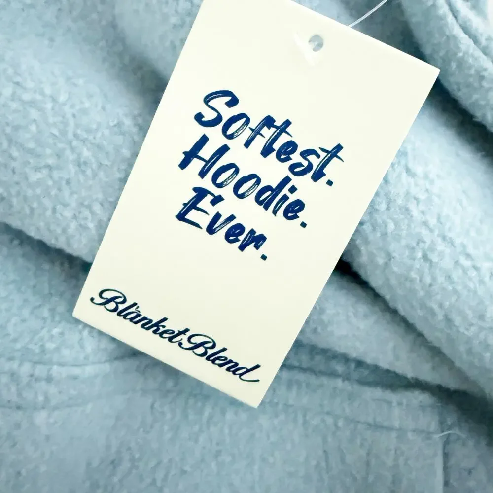 FEAT CLOTHING | The BlanketBlend™ Hoodie Sweatshirt Light Blue "BurrBlue" | XXL - Picture 4 of 9